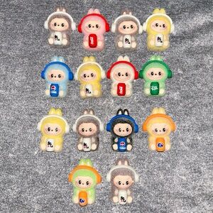 Flocked Labubu Mini Figures Bundle